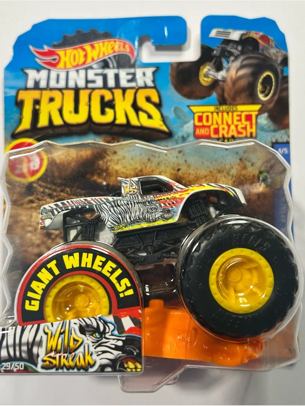 Hot Wheels Monster Trucks Wild Streak Toy Truck - Black & Yellow